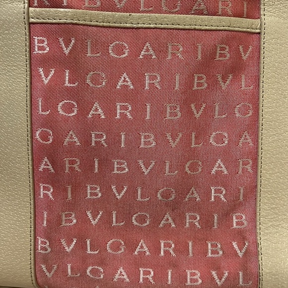 Bvlgari Pink Canvas w/ Cream Leather Handles - Picture 10 of 15